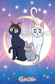 セーラームーン　ルナ・アルテミス 背景・原画付きセル画 Amazon.co.jp: 美少女戦士セーラームーン - マンガ/アニメTV番組